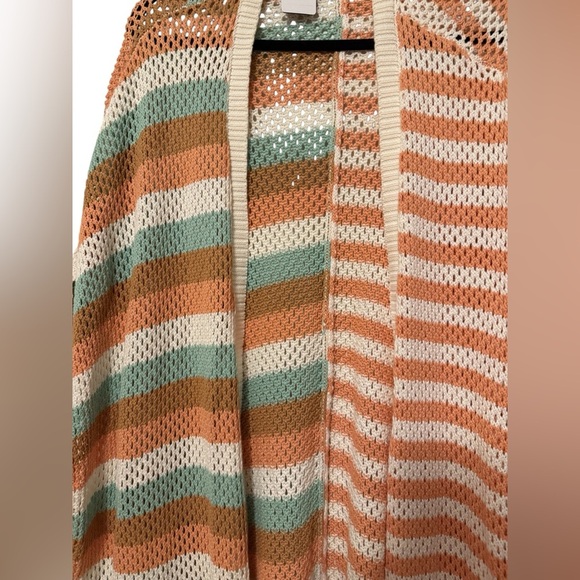 Torrid Duster Vest Sweater – Multi Stripe (Size 5/6) - Picture 5 of 5